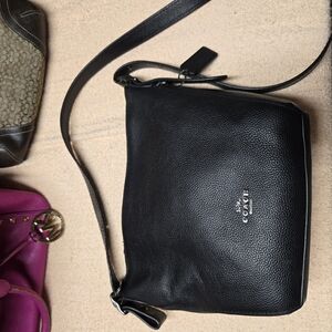 Coach Black Leather Crossbody Bag